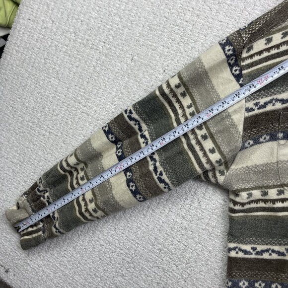 VTG Private member Heavy Button-Down Over Shirt L Aztec Southwest Pattern Retro - Picture 11 of 16